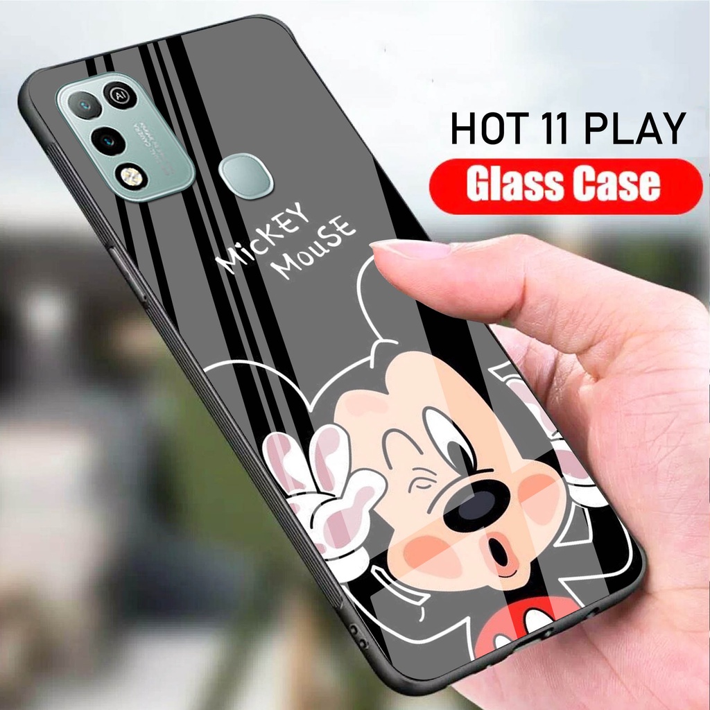 [A09] Softcase Glass Kaca Infinix Hot 11 Play - Infinix Hot 11 Play - Case Hp Infinix Hot 11 Play - 