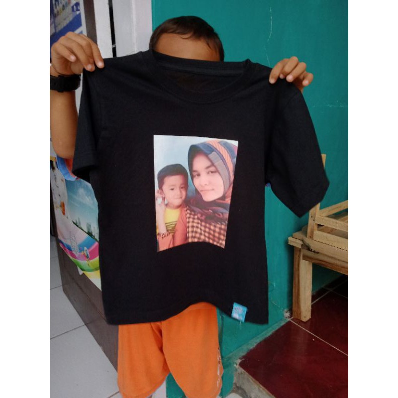 kaos sablon foto custom