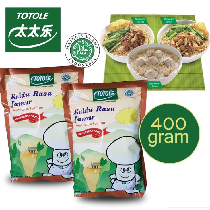 

Kaldu Jamur Totole 400gr 400 g