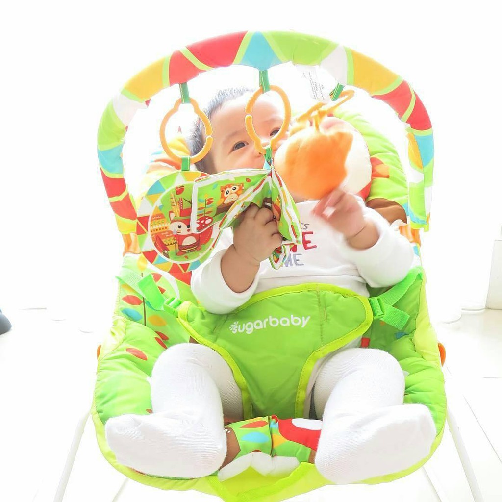 Morinz Sugarbaby Sugar Baby Deluxe Musical Vibration Bouncer 1 Recline-5
