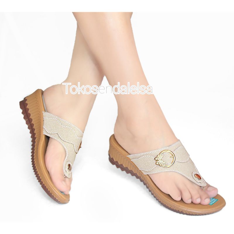 Sandal wedges jepit wanita murah cs03