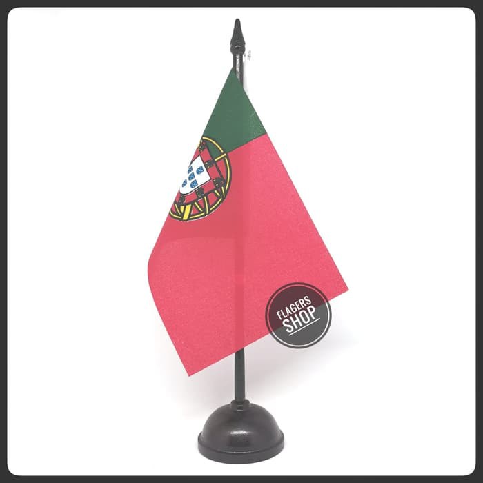 

Bendera Meja Portugal + Tiang Kayu