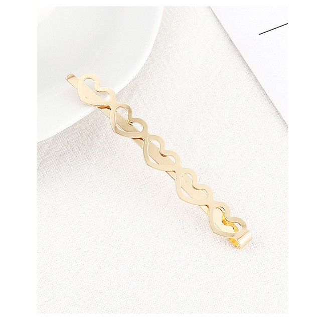 LRC Jepit Rambut Fashion Gold Small Love Hairpin Set Y61532