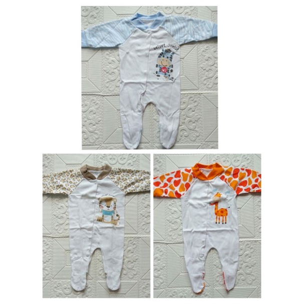 JUMPER TUTUP KAKI VELVET 0 - 3 BULAN