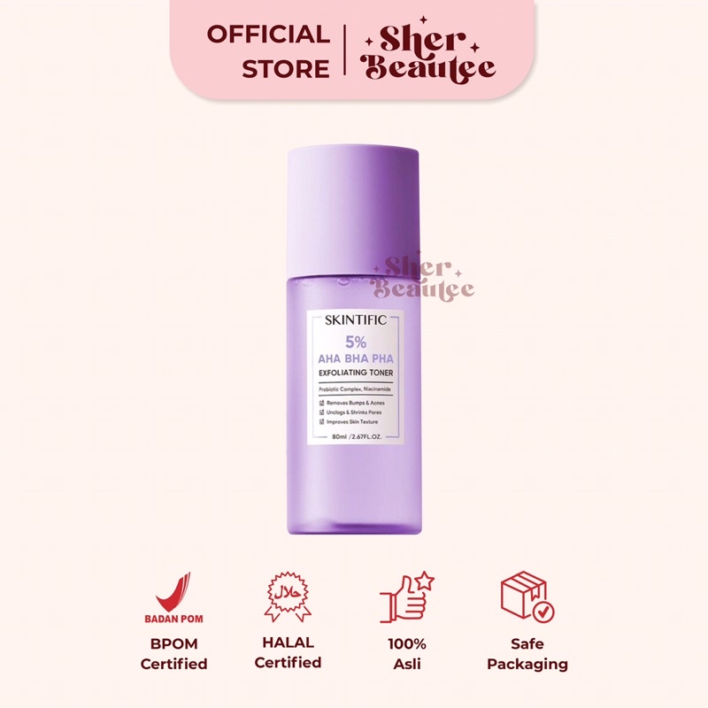 Jual Skintific 5% AHA BHA PHA Exfoliating Toner 80ml | Shopee Indonesia