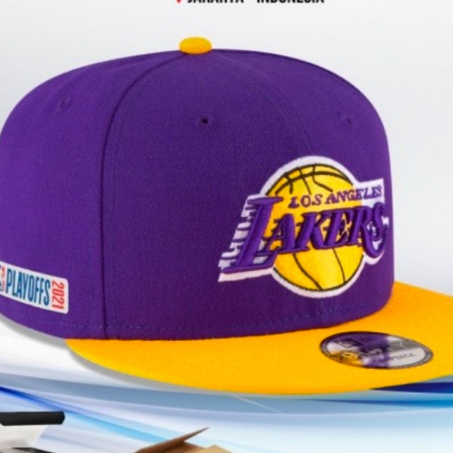 Original - Topi Snapback New Era 9Fifty Original La Lakers Play Of 2020 Baseball