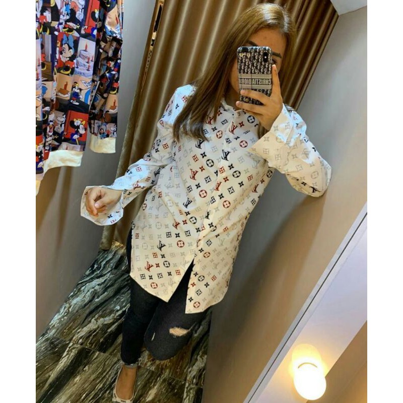 Kemeja LV IMPORT MURAH Bangkok Louis Vuitton High Quality Premium Lengan Panjang Real Pict