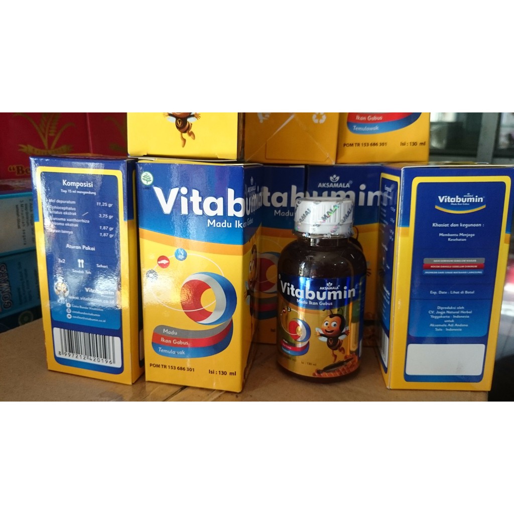 Vitabumin - Madu anak  Albumin   Pegagan - Nutrisi tumbuh kembang anak