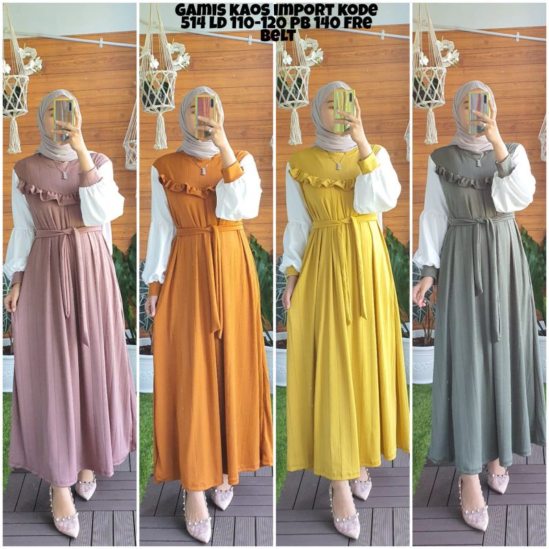 gamis kaos import dari alvaro collection