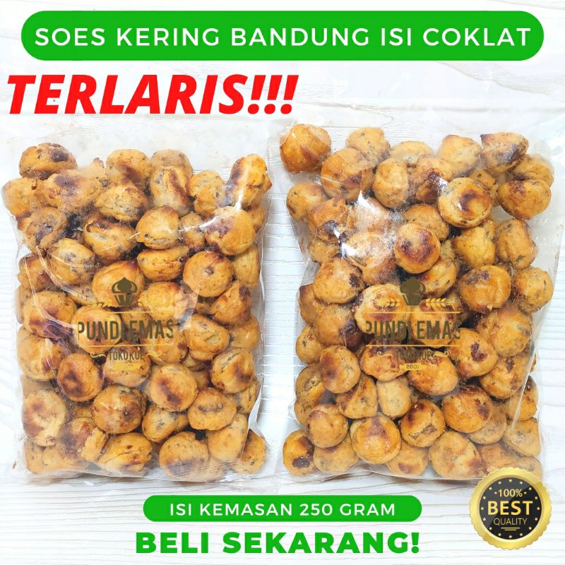 

Soes Coklat - 250 GR Kue Sus Kering Coklat