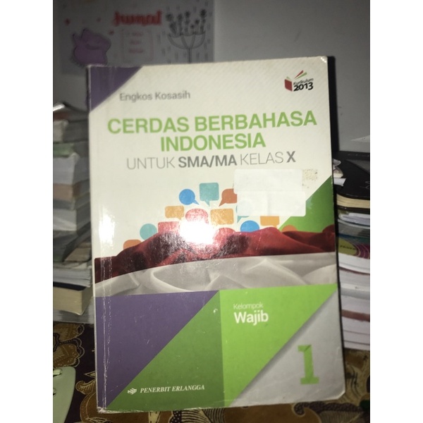 

BUKU ERLANGGA CERDAS BERBAHASA INDONESIA KELAS X SMA KURIKULUM 2013 PRELOVED TERMURAH