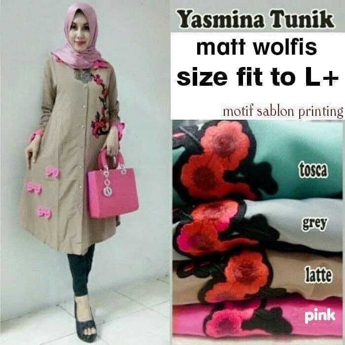 YASMINA TUNIK  46478 Jumbo  Blouse TunicU002Fbaju Tunik  