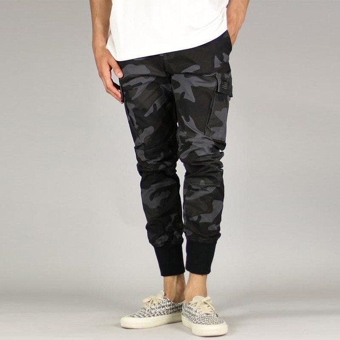 Hyperdenim Cargo Jogger - Black Camo 100% Authentic