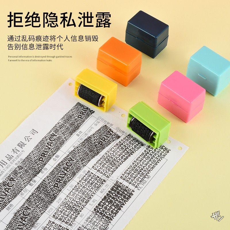 Stamp Roller - Stempel Pelindung data Identitas &amp; Penghapus Alamat Resi / stempel