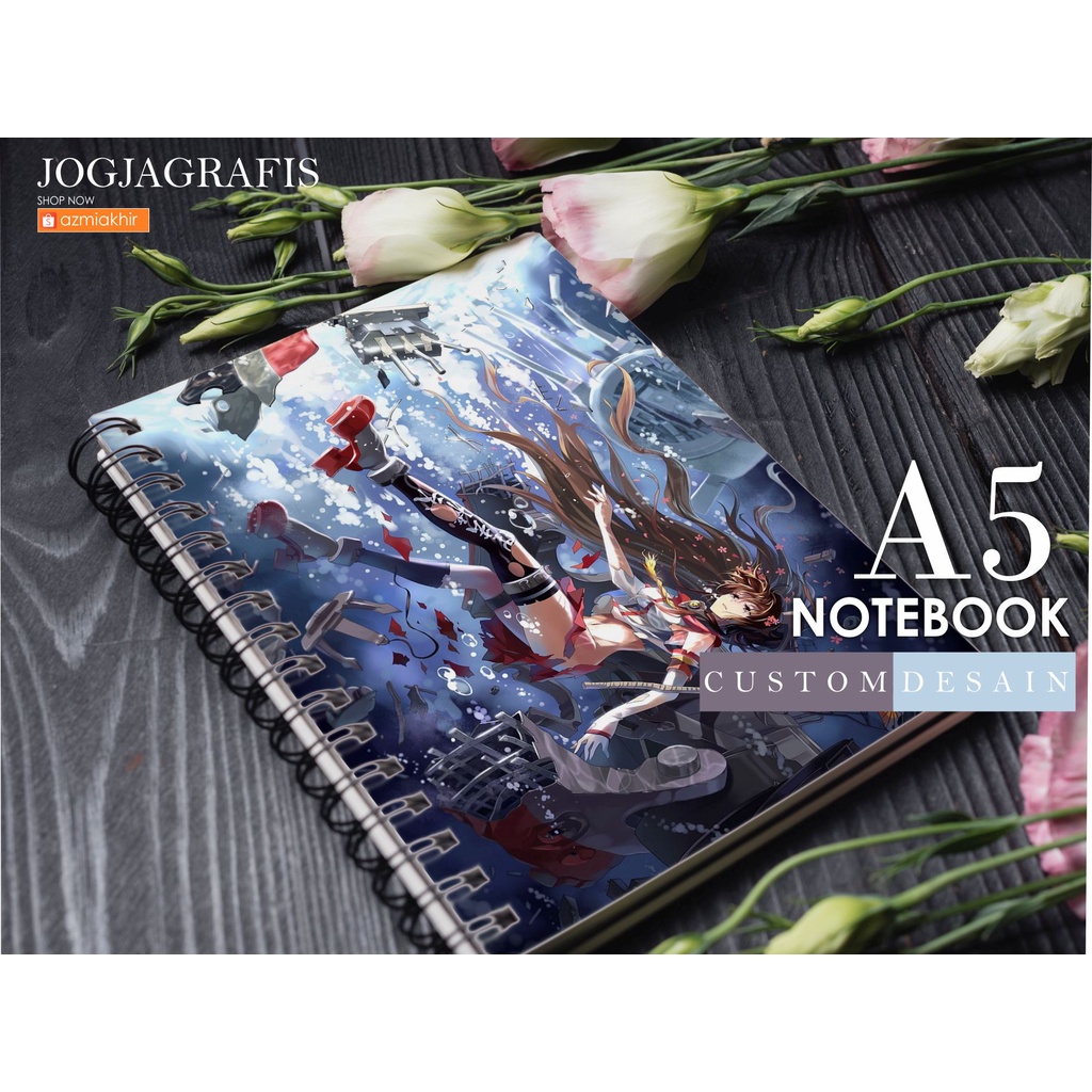 

Buku Tulis Catatan A5 Bookpaper /glossy, Doff Cover Spiral Notebook CUSTOM cover & isi [ tanpa minimal order ]