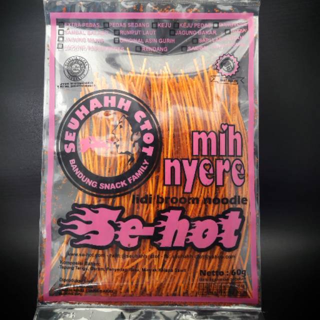 

Mie lidi Sehot 60 gram