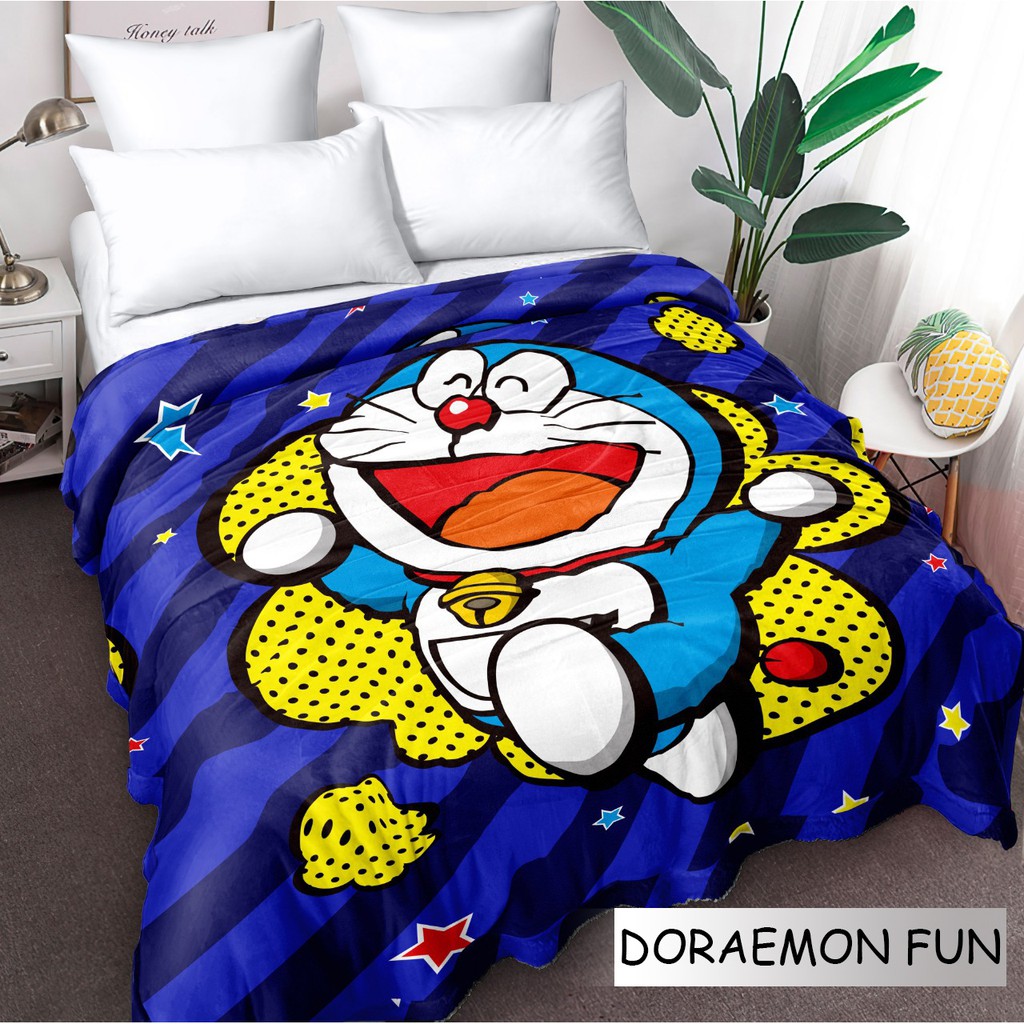 Selimut Doraemon Blanket Flanel Internal Collection