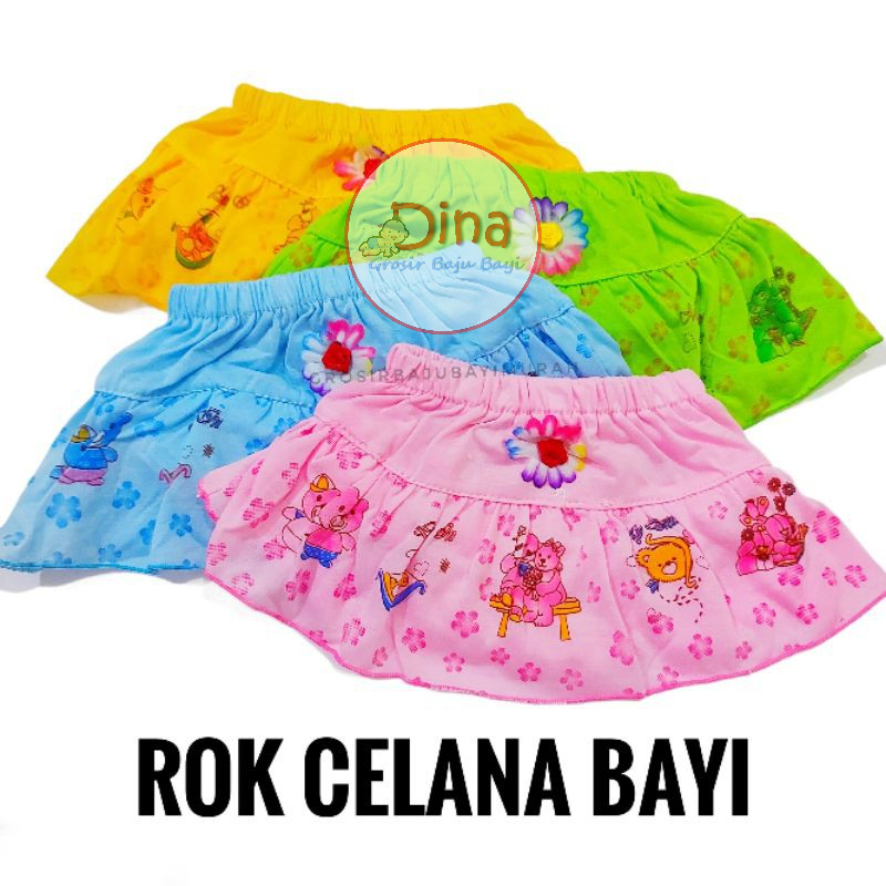 rok celana bayi warna BUNGA (3-9 bulan)