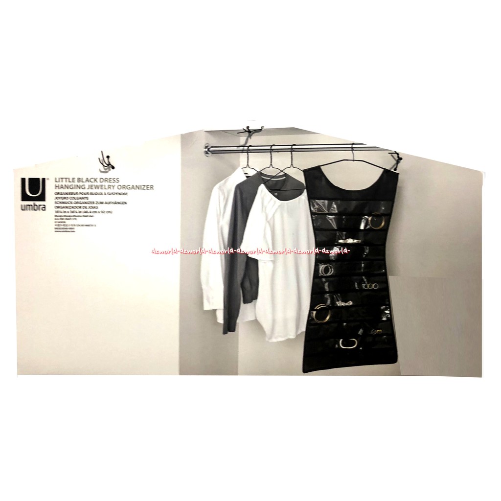 Umbra Little Black Dress Hanging Jewelry Organizer Gantungan