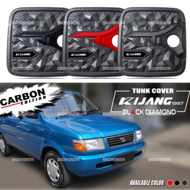 Tank Cover Kijang 1997 1999 Tutup Tangki Diamond Carbon