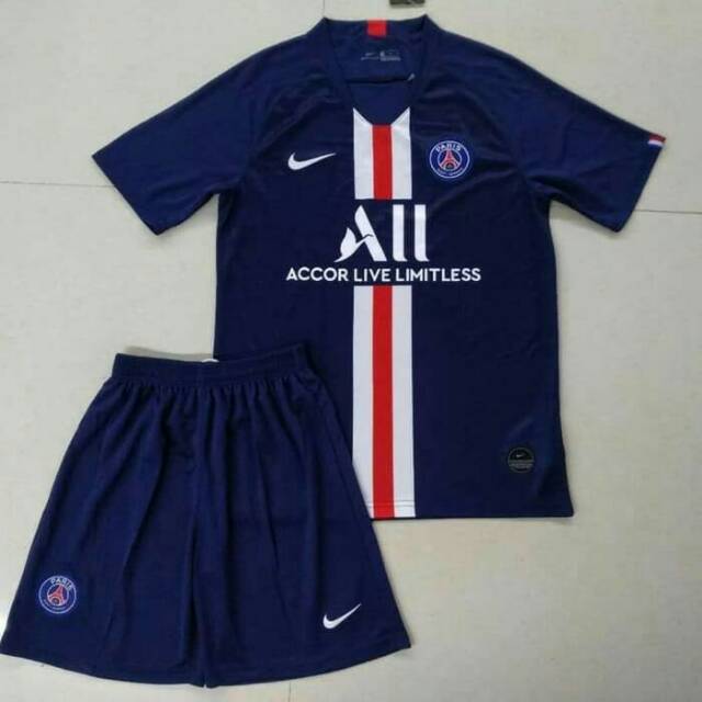 stelan Jersey Kaos  Baju Celana Bola  PSG  Paris Saint 