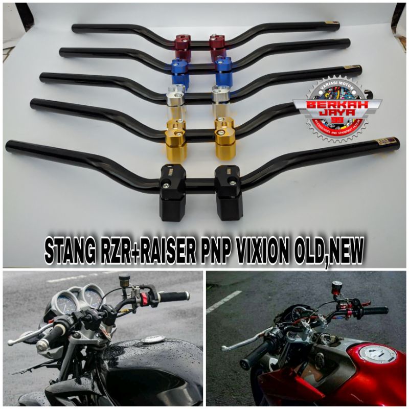 Fullset Stang Rzr Untuk Vixion Old Vixion New Stang Rzr Plus Raiser peninggi PNP tinggal pasang
