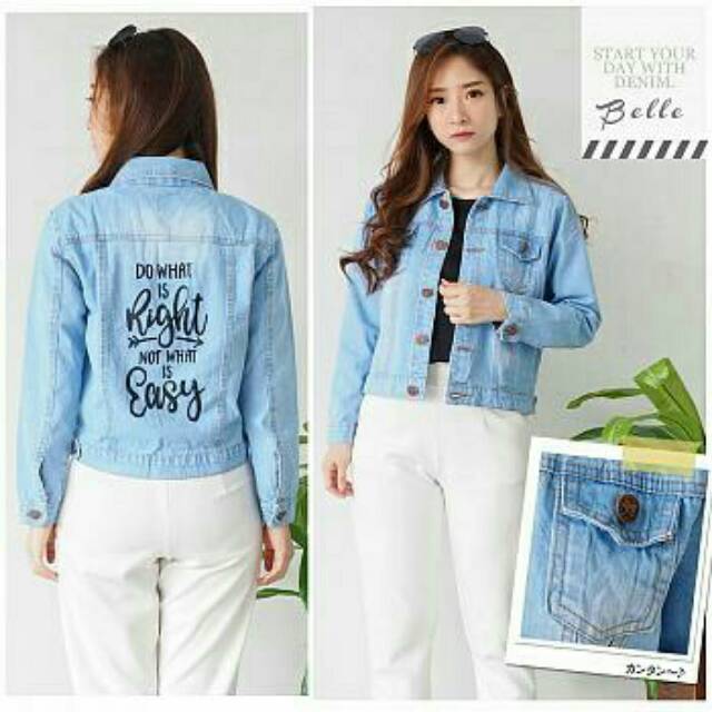 JAKET JEANS WANITA EASY