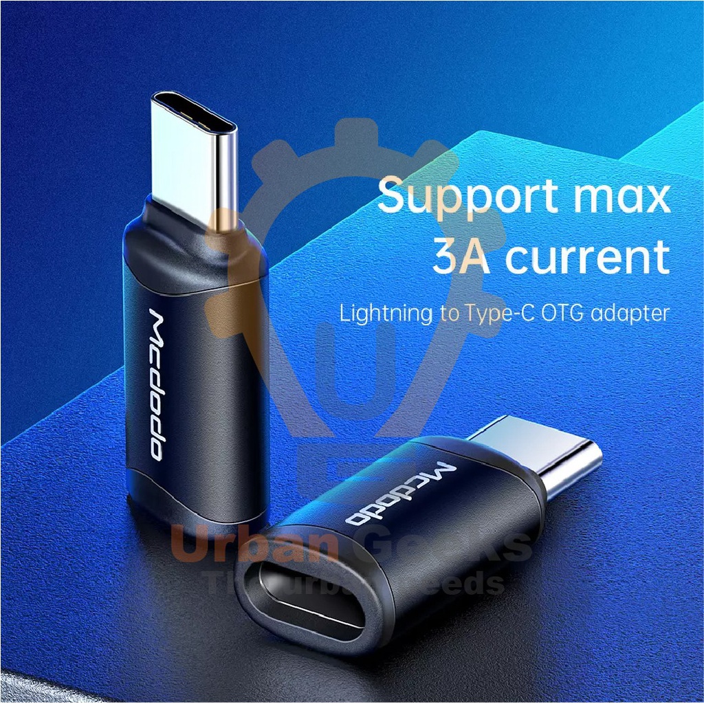 Mcdodo Adapter Connector Lightning Iphone to Type C 3A Fast Charging OT7700