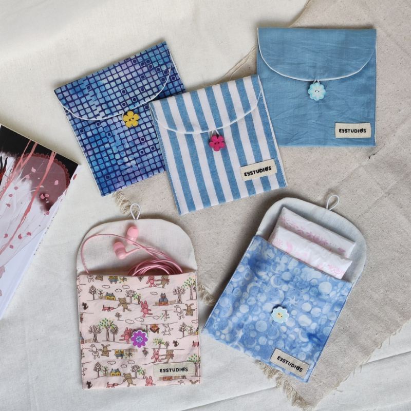eystudios - Sanitary Pouch / Multipurpose Traveling Pouch / Kantong Serbaguna