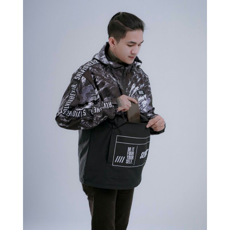 Jaket Cougle Salviohexia Jaket Parasut Jaket Pria Jaket Outdoor Jaket Fullprint Salju