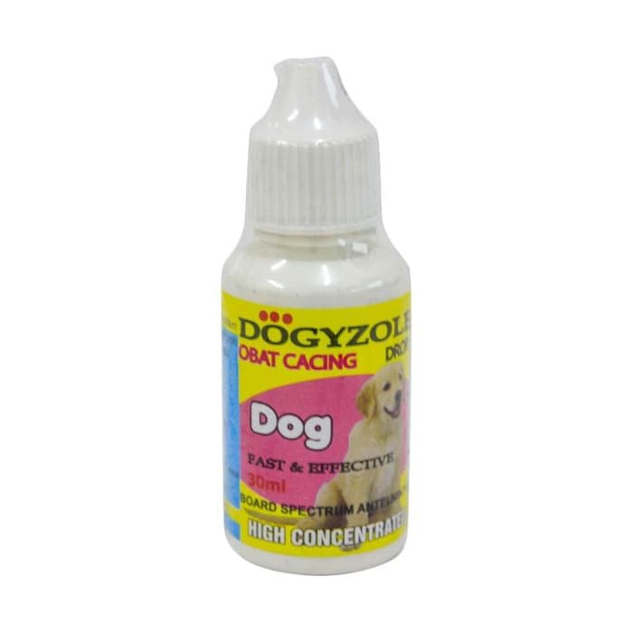 Dogyzole Drop 30ml Obat Cacing Anjing Tetes Cair Puppy Doggyzole Ampuh