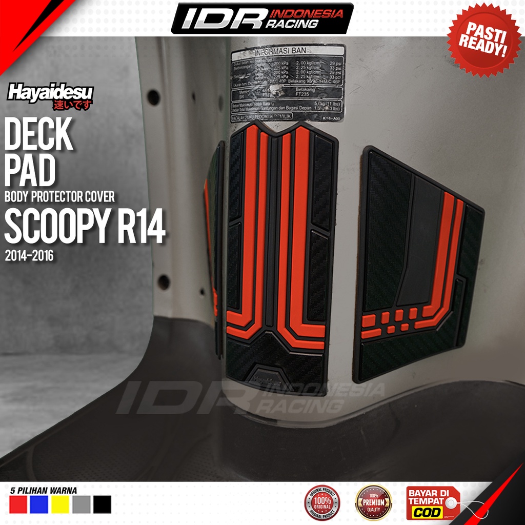 Hayaidesu Scoopy Ring 14 2014-2016 Body Protector Deck Pad Cover Aksesoris Honda