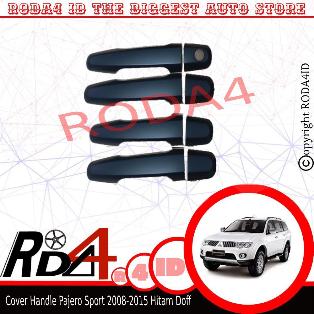 Cover Handle Pajero Sport Lama Hitam Doff 2008 - 2015