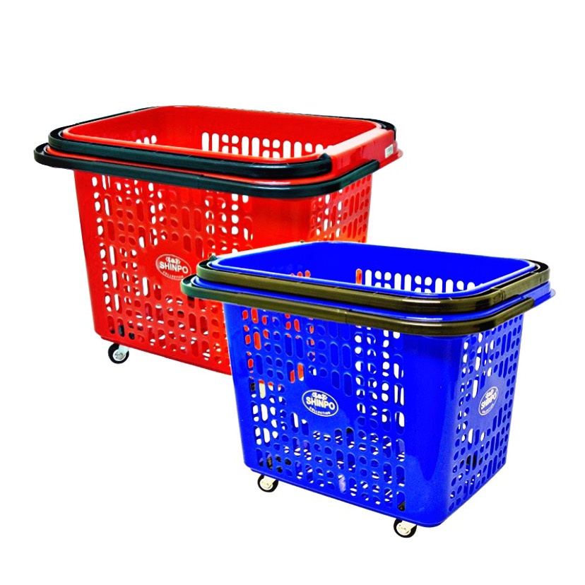 ( BISA COD ) PROMO SHINPO SIP 342 PELICAN TROLLEY KERANJANG BELANJA PASAR DENGAN RODA DORONG TROLLI / TROLI BELANJA MULTIFUNGSI / TROLI DORONG KOKOH / KERANJANG SUPERMARKET / KERANJANG PASAR