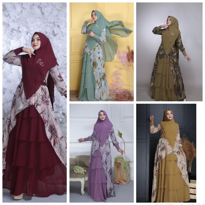 Jellyfish Syari By Irna Emerald/Jellyfish Syari by Irna Gallery/Set Syari by Irna Gallery/Irna Emera