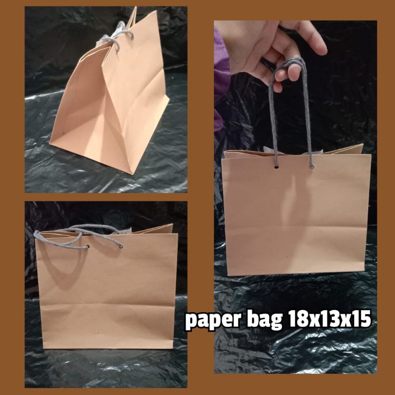 

tas kertas atau paper bag polos untuk toples 250gr
