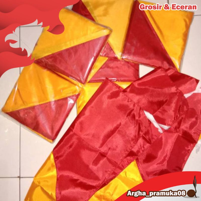 bendera semaphore/sepasang plus stik 60 cm isi 10 pasang