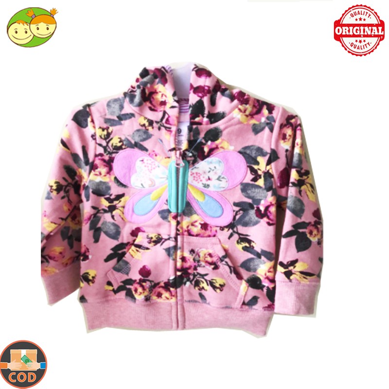 Carters Jaket Bayi 1-3Tahun/Jaket Anak Perempuan Butterfly effect