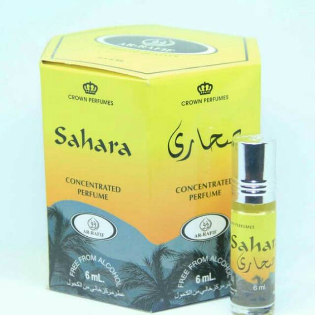 Parfum Ar-Rafif Non Alkohol, Crown Perfumes Sahara 6 ml