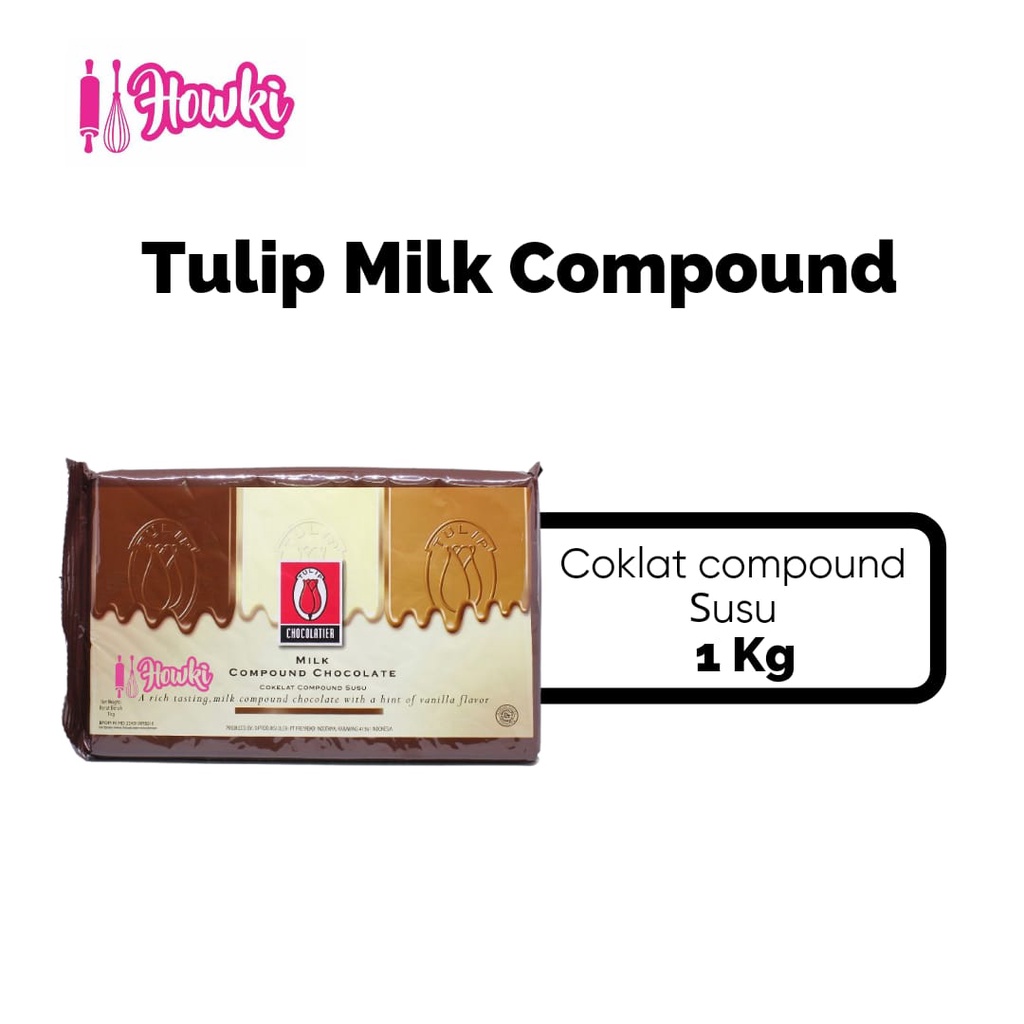 

Coklat Compund Milk Tulip 1kg