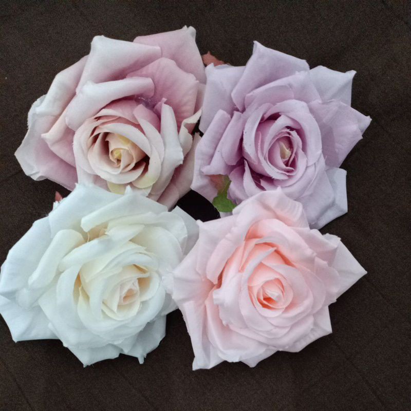 kepala bunga realrose kuntum bunga mawar artificial