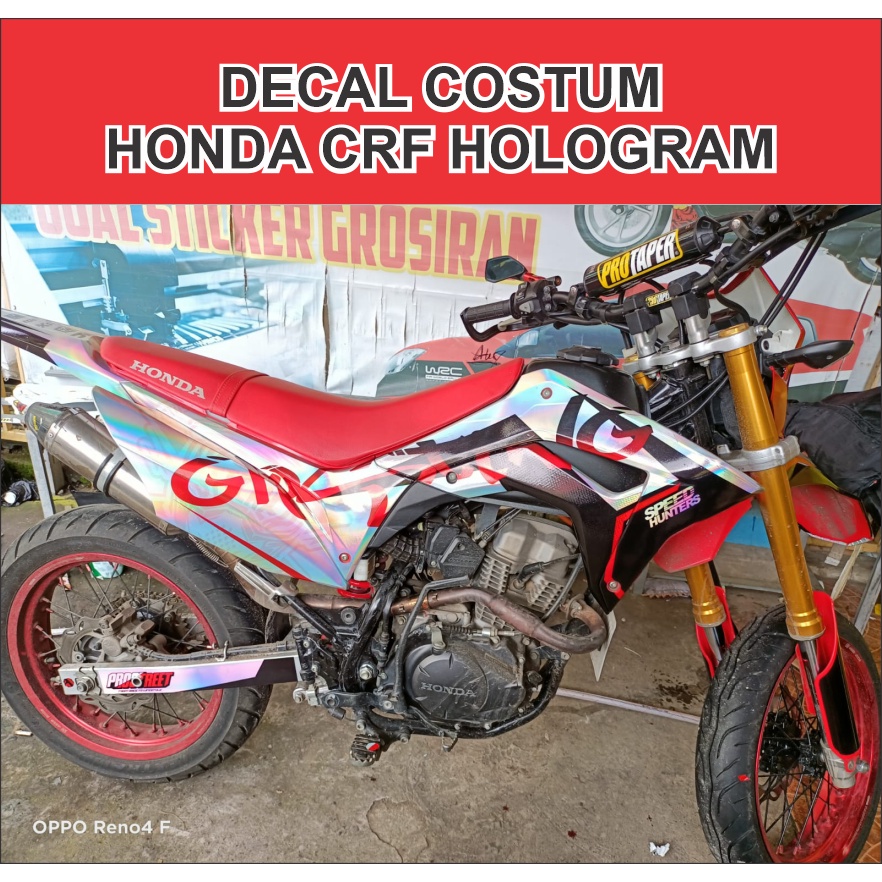 Jual Decal Crf Stiker Crf L Full Bodi Hologram Sticker Motor Honda