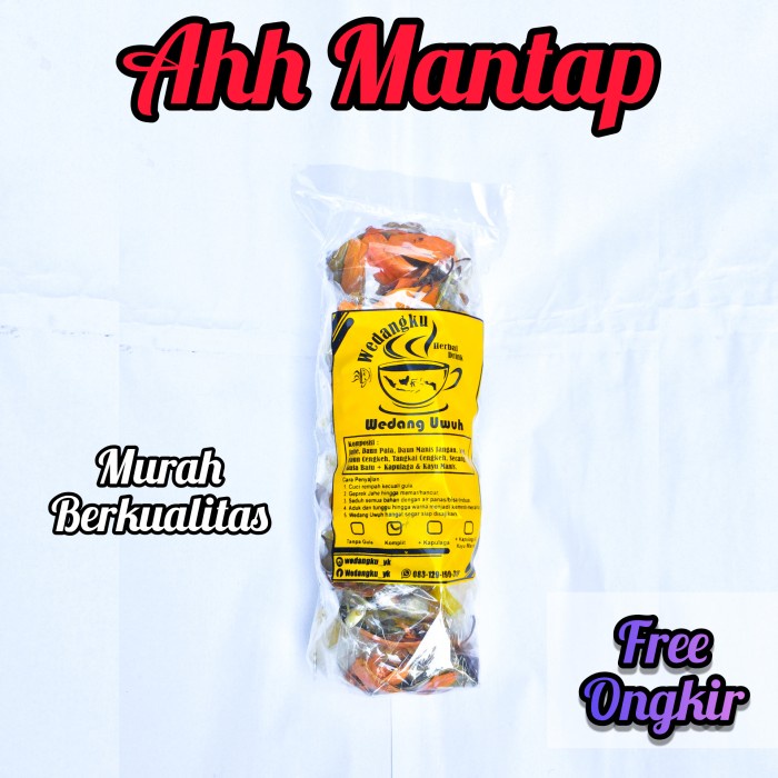 

Wedang uwuh komplit + KAPULAGA kemasan plastik