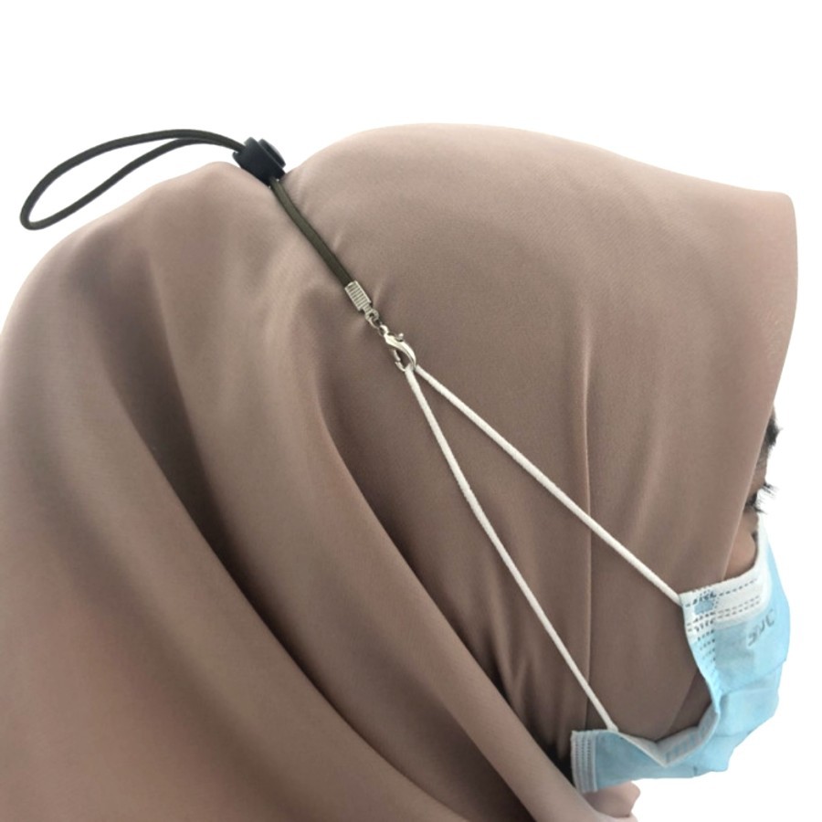 TALI Pengikat Kait Masker Hijab Extension Tambahan STOPPER - Gantungan Kalung Masker