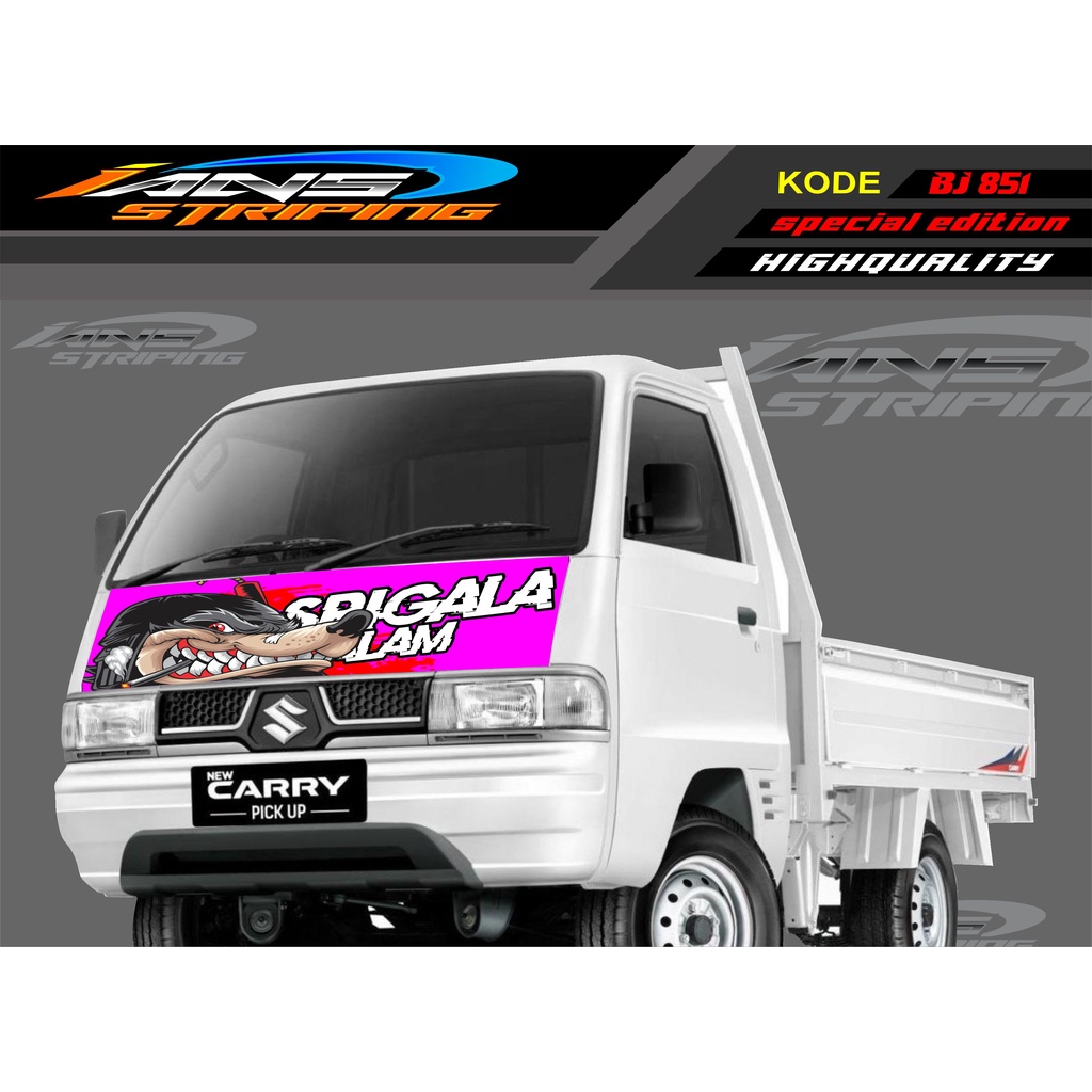 DECAL STICKER KAP MOBIL CARRY/ STIKER KABIN DEPAN MOBIL CARRY PICK UP / STICKER TERBARU