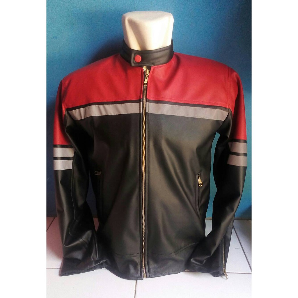 Jaket Kulit Pria Motor Ninja Kawasaki Motor Sports