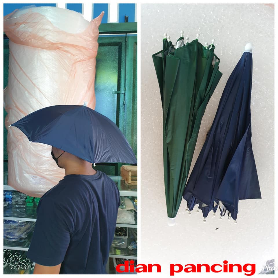 Topi Payung / PAYUNG PANCING KEPALA / Topi Mancing