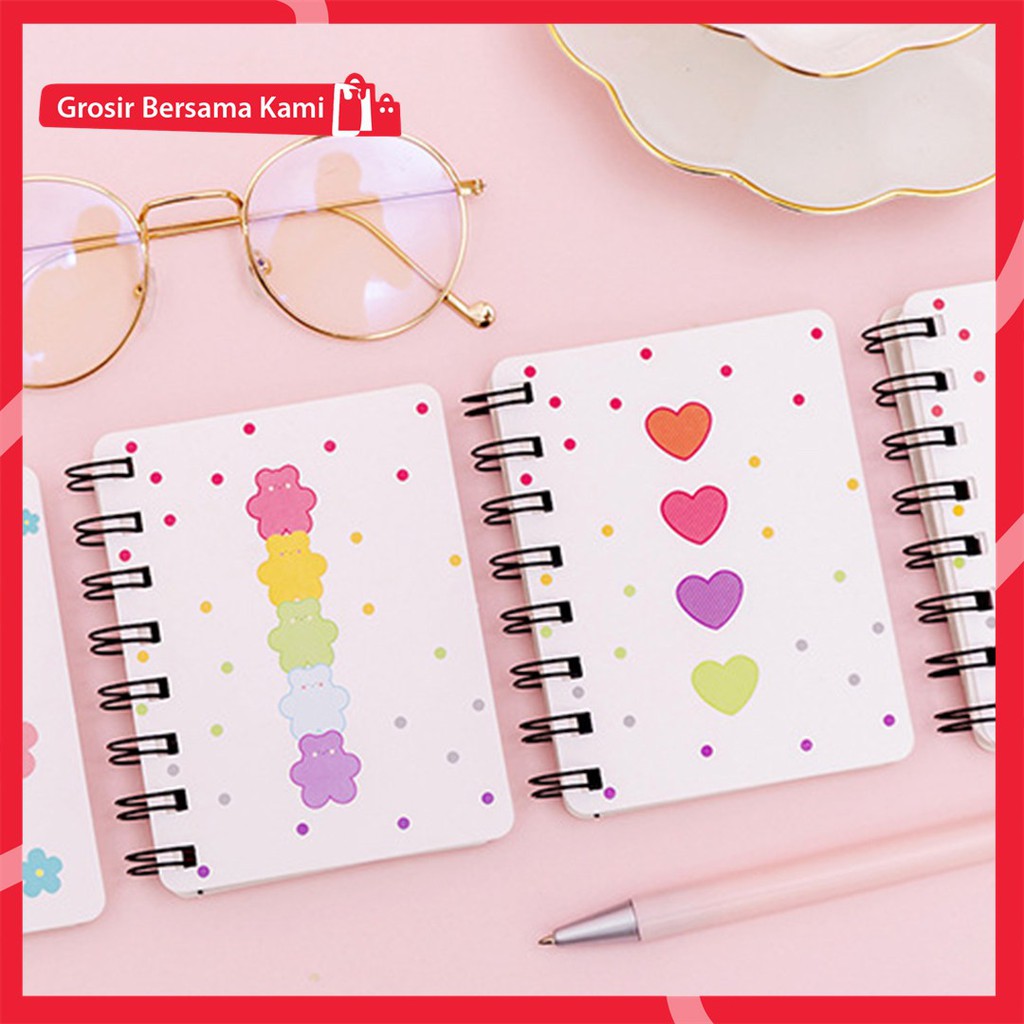 

STICKEY NOTE KARAKTER STICKY BUKU MEMO 8 RING NOTEBOOK MINI MURAH