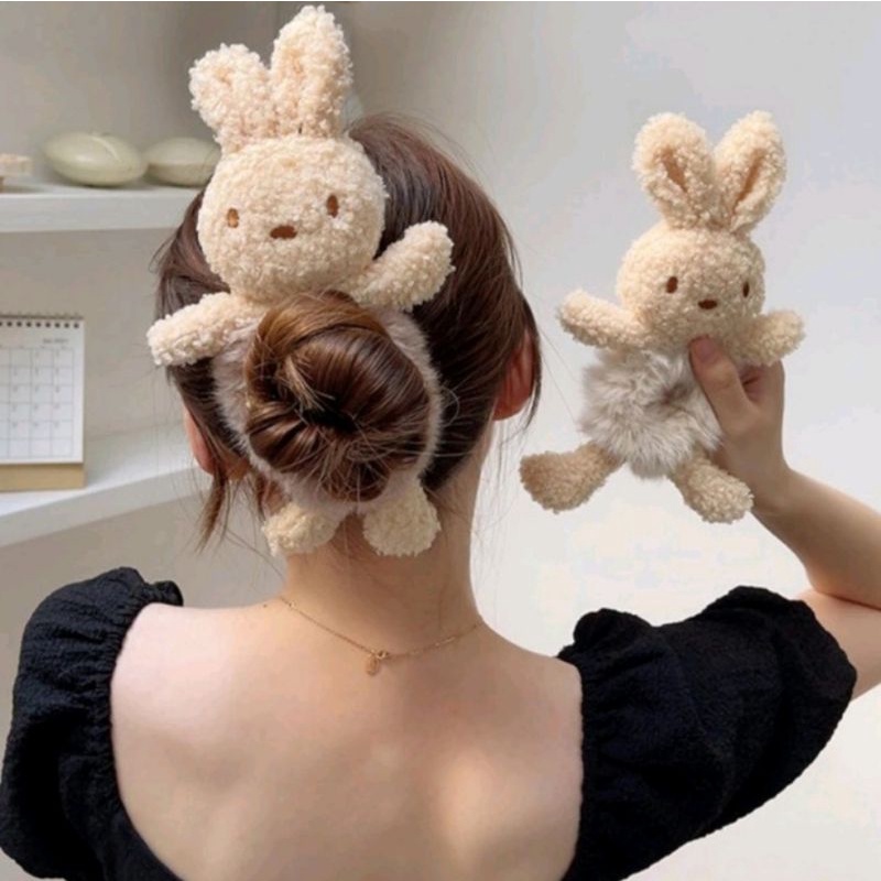 Karet Ikat Jepit Rambut Model Boneka 3D