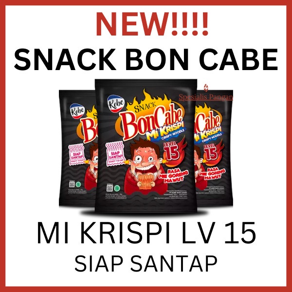 SNACK BON CABE MI KRISPI MIE KRISPY MIE CAMILAN PEDAS LEVEL 15 30gr